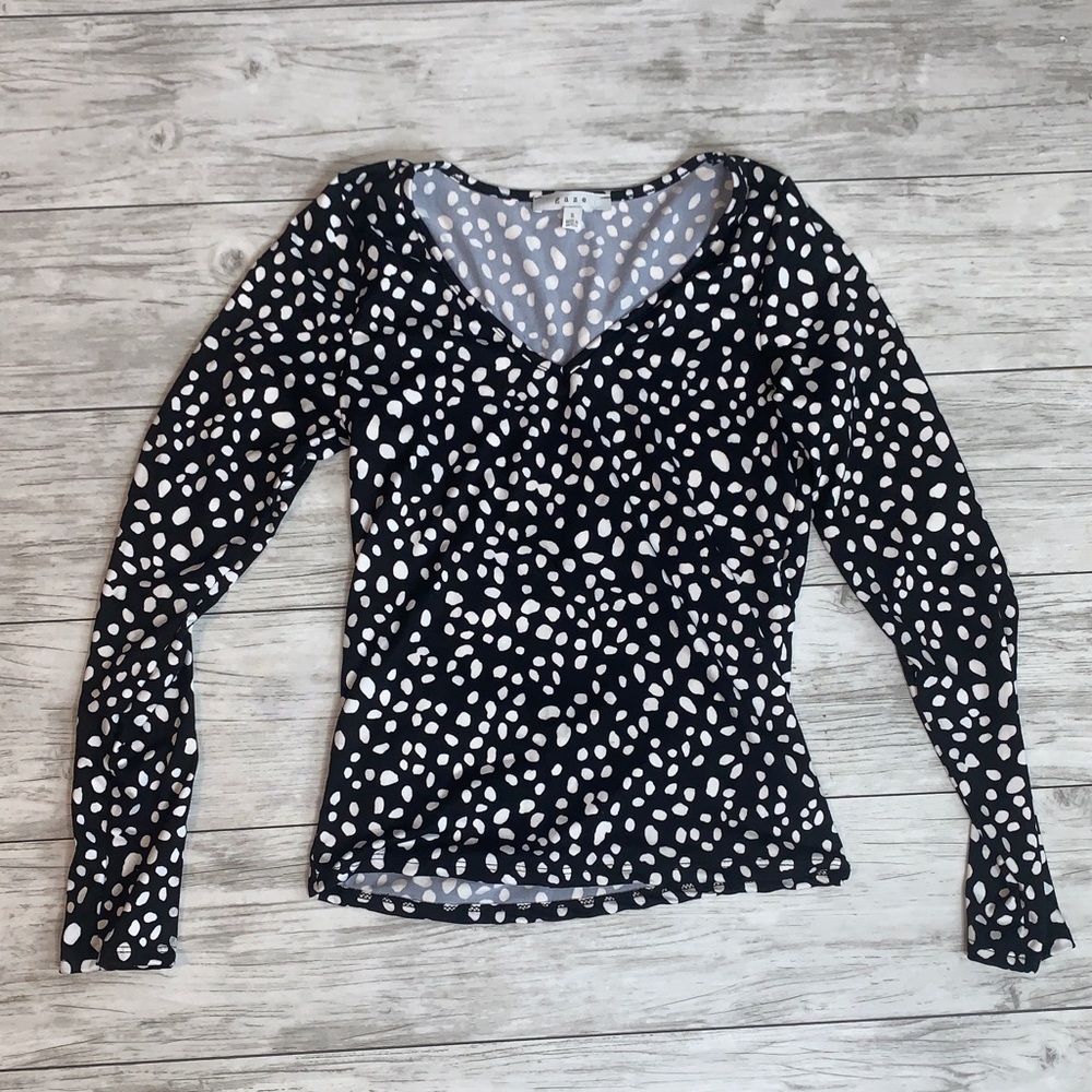Gaze Black / White Top Size Small